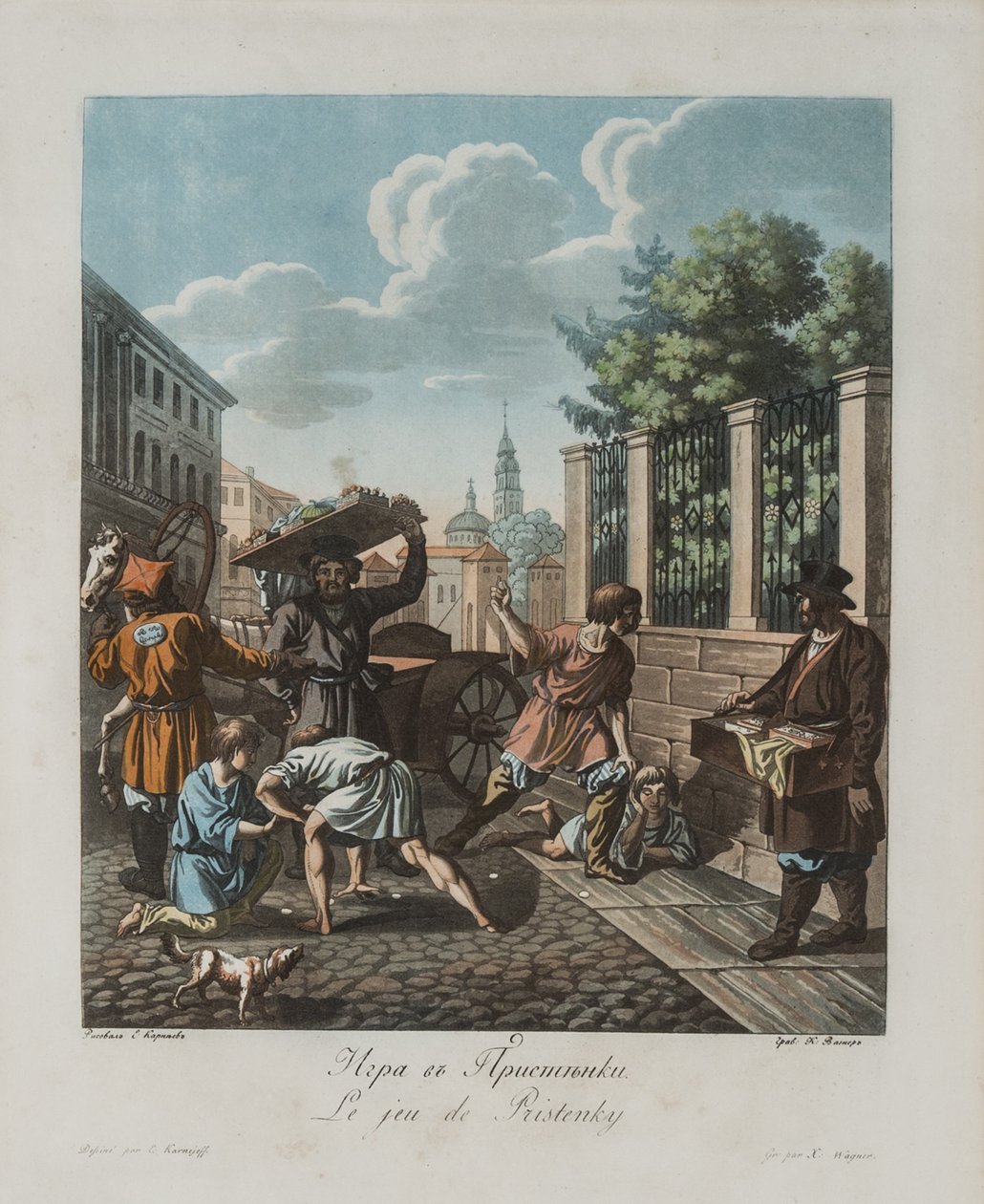 Pristenokspelet, ca 1812 av Korneev