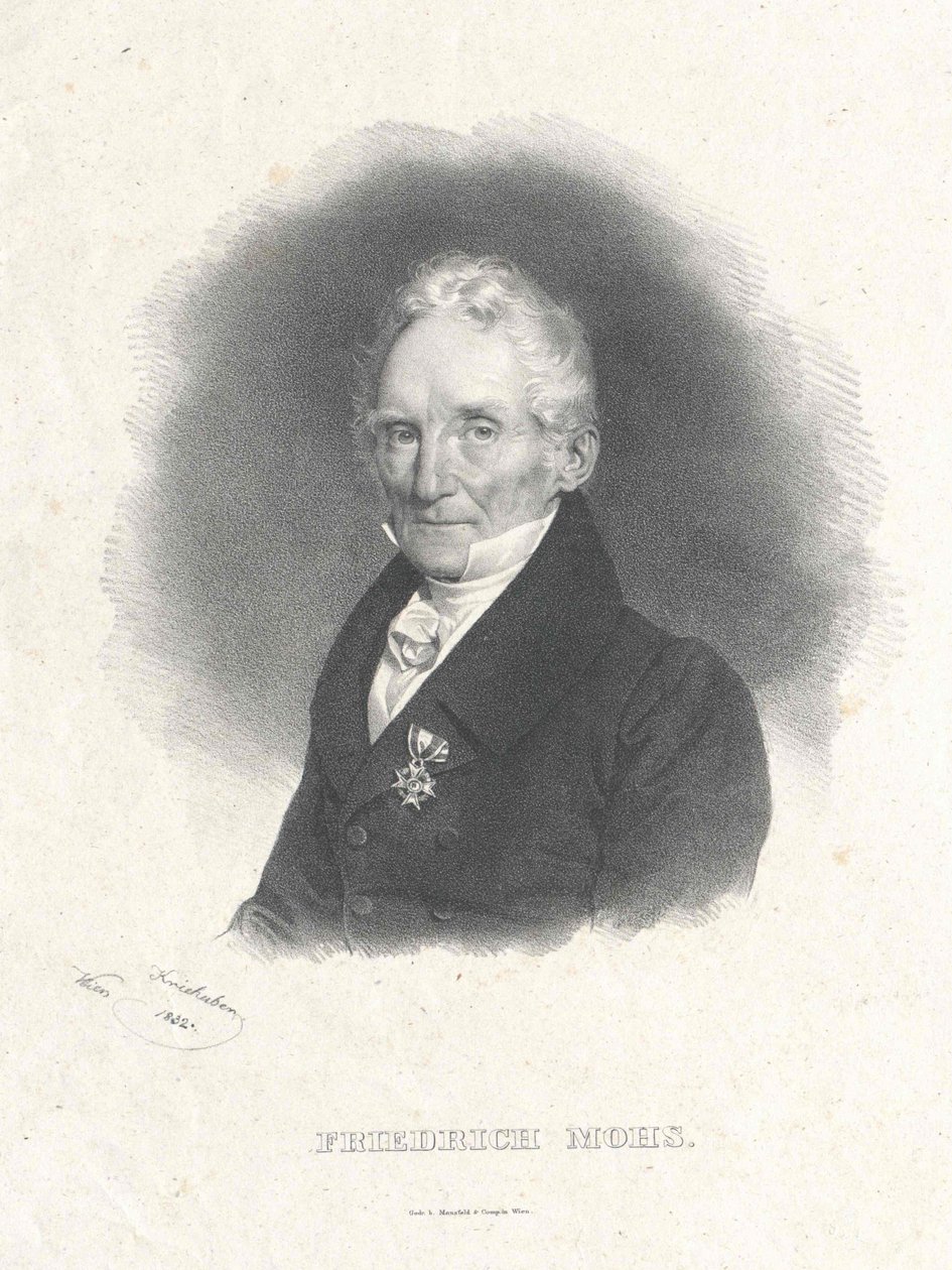 Porträtt av Friedrich Mohs av Josef Nikolaus Kriehuber