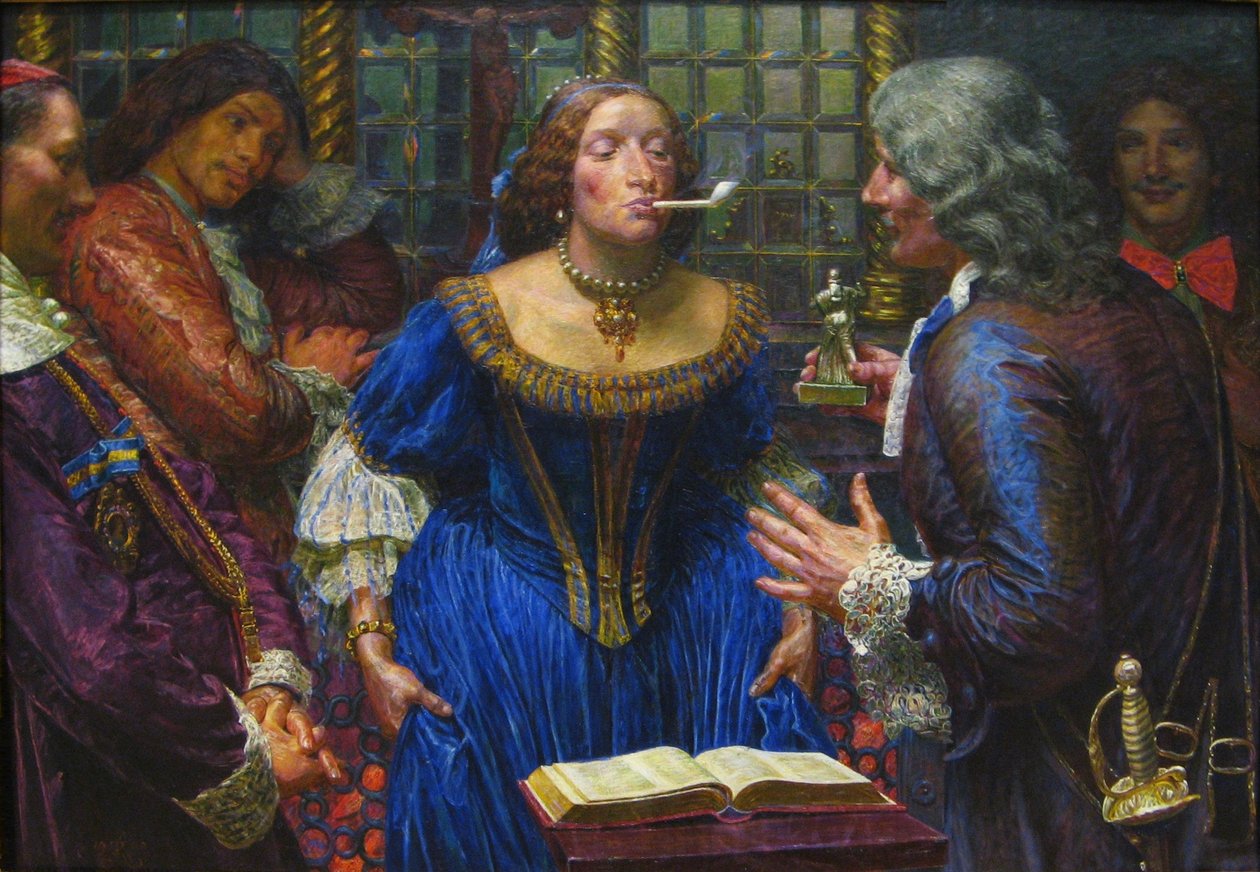 Dronning Christina i Palazzo Corsini av Kristian Zahrtmann