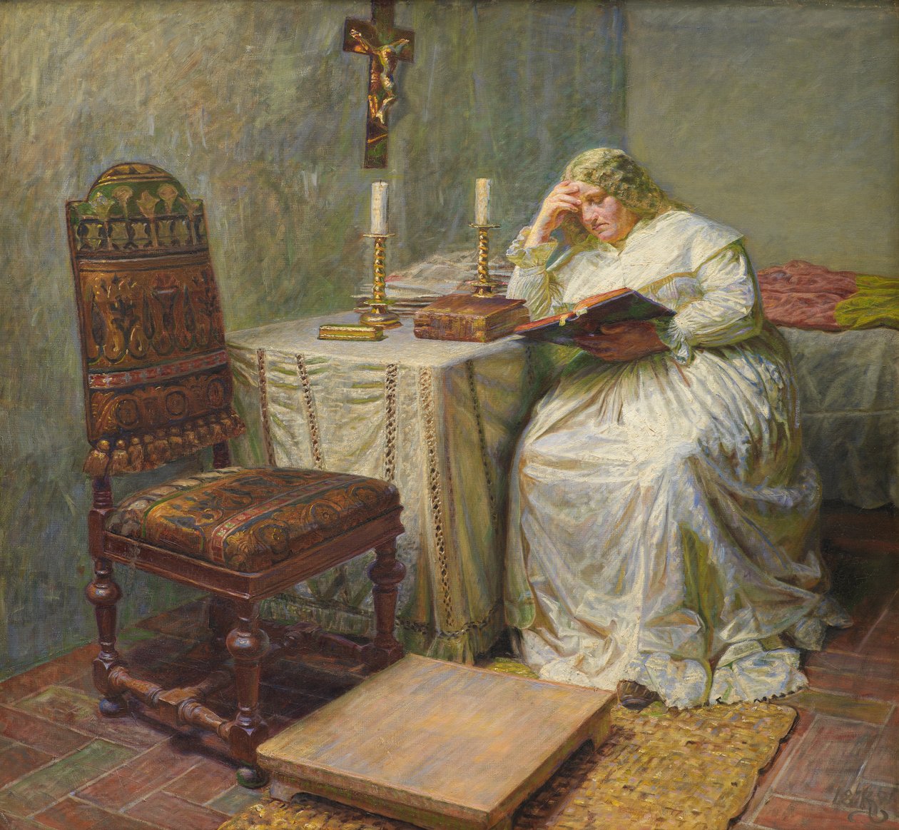 Leonora Christina in Blåtårn av Kristian Zahrtmann
