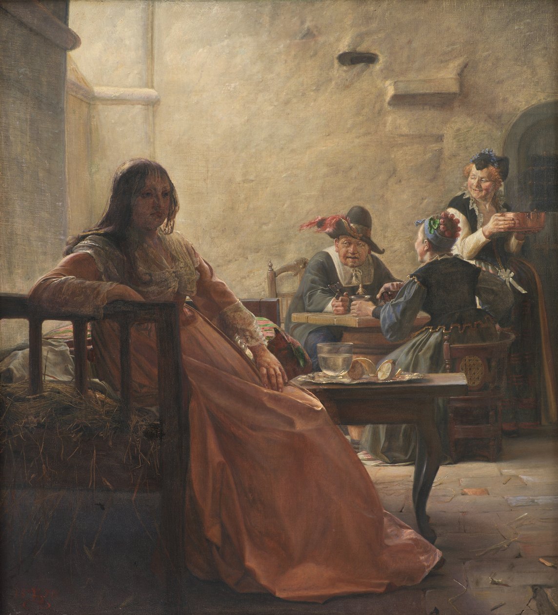 Leonora Christina i fängelset av Kristian Zahrtmann
