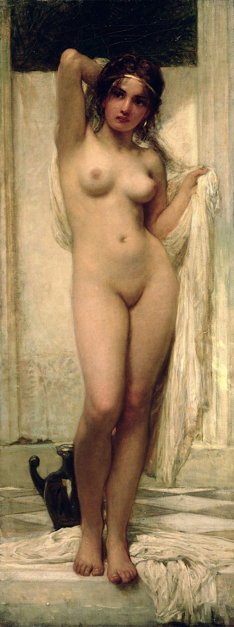 Kvinna som badar, 1901 av Károly Lotz