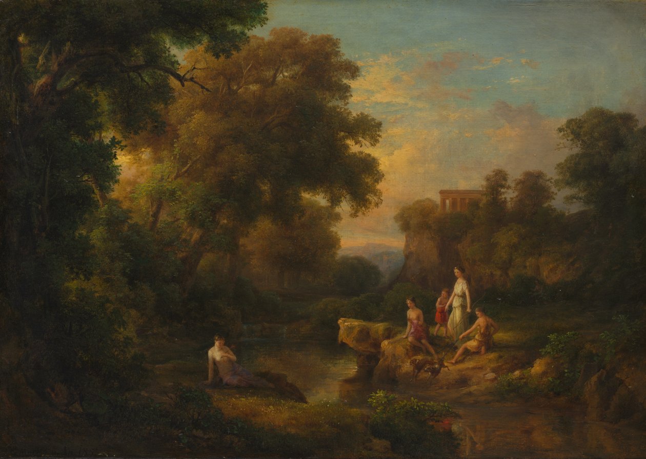 Diana och hennes nymfer, 1853. av Károly Markó