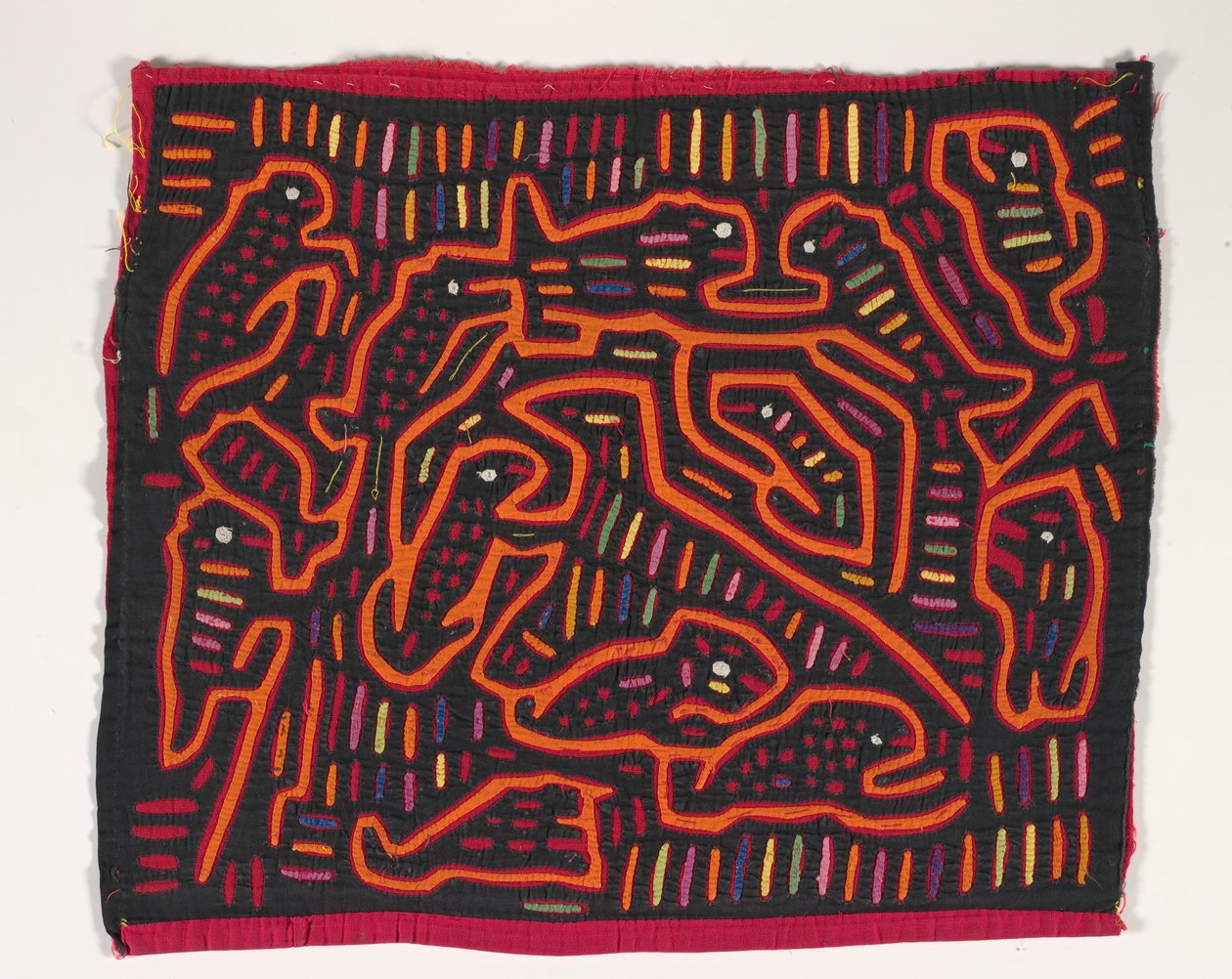 Skjortpanel (mola), ca 1950 (applicerad bomull) av Kuna Indian Culture