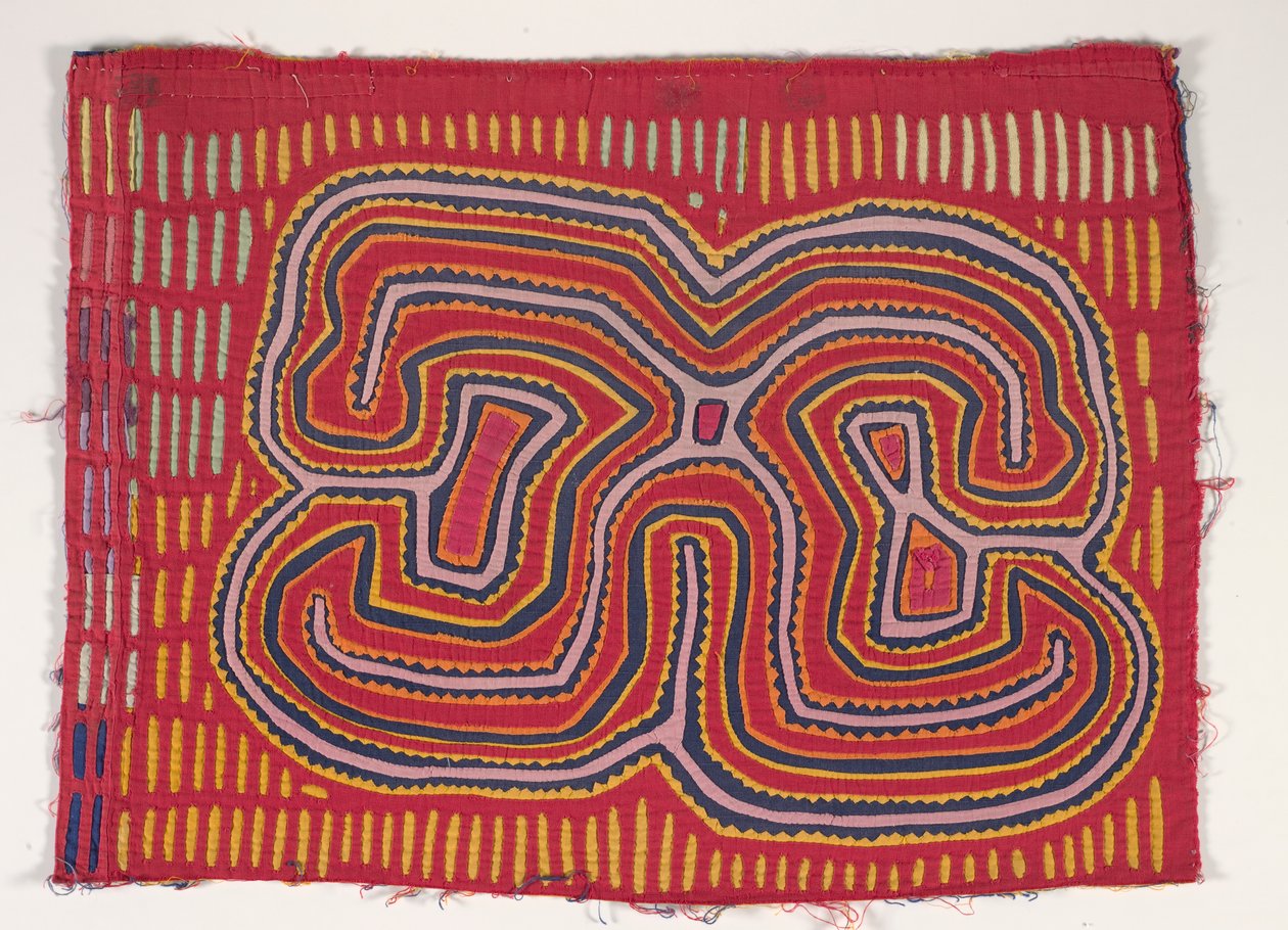 Skjortpanel (mola), ca 1950 (applicerad bomull) av Kuna Indian Culture
