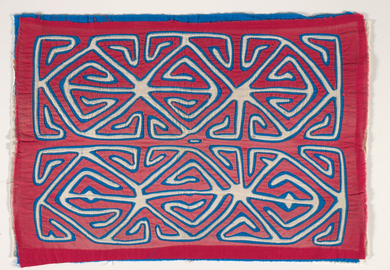 Skjortpanel (mola), ca 1950 (applicerad bomull) av Kuna Indian Culture