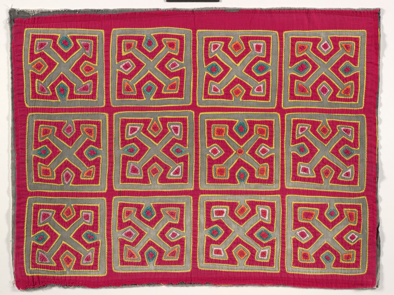 Skjortpanel (mola), ca 1950 (applicerad bomull) av Kuna Indian Culture