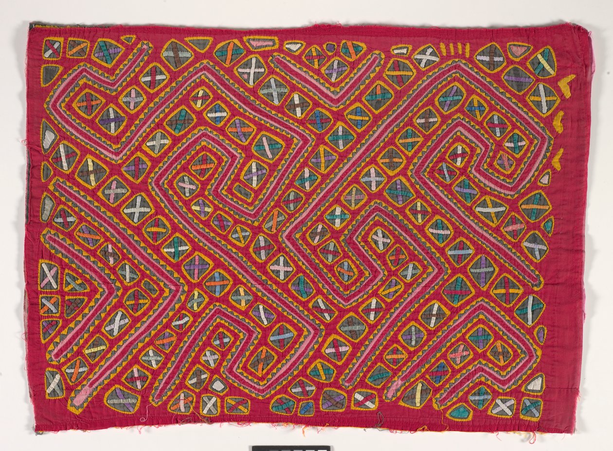 Skjortpanel (mola), ca 1950 (applicerad bomull) av Kuna Indian Culture