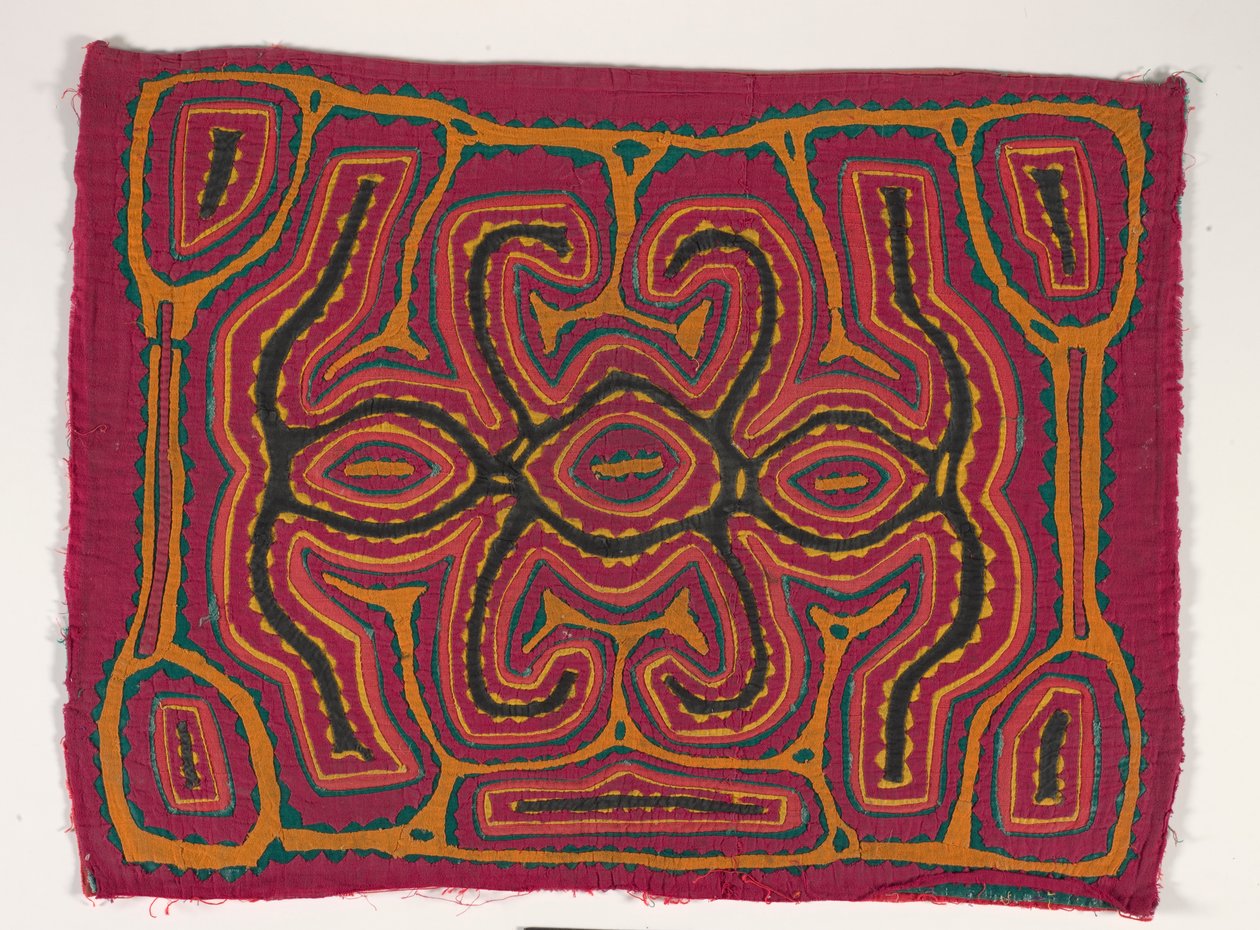Skjortpanel (mola), ca 1950 (applicerad bomull) av Kuna Indian Culture