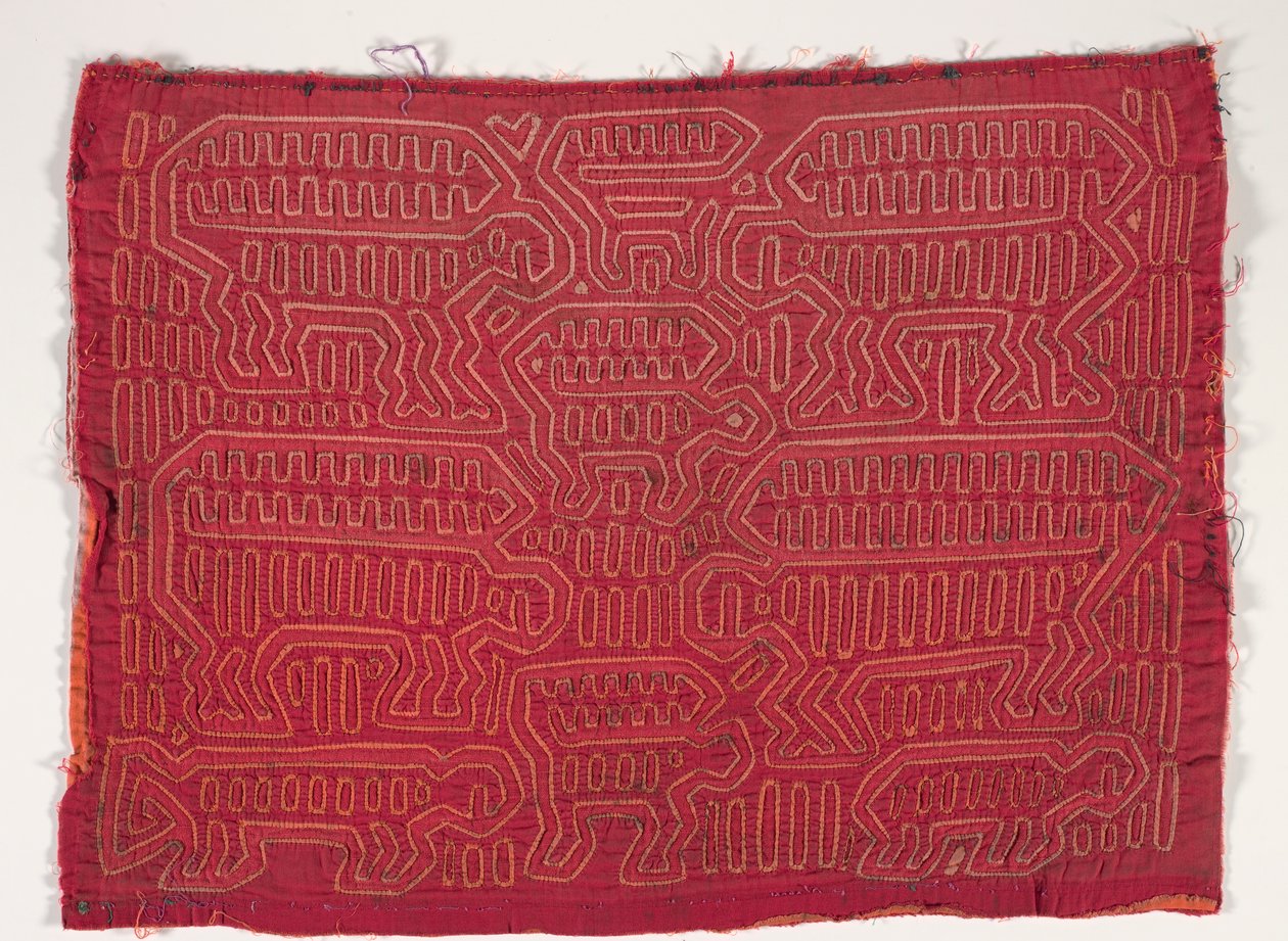 Skjortpanel (mola), ca 1950 (applicerad bomull) av Kuna Indian Culture