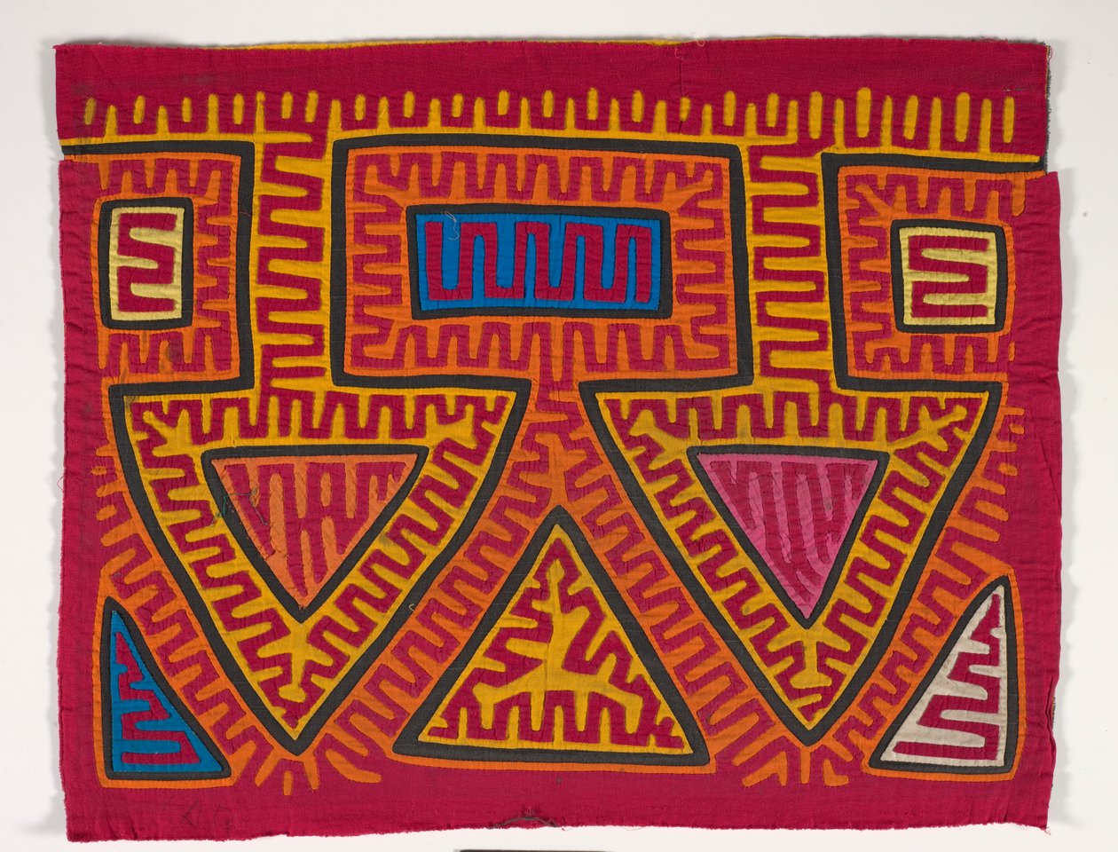 Skjortpanel (mola), ca 1950 (applicerad bomull) av Kuna Indian Culture