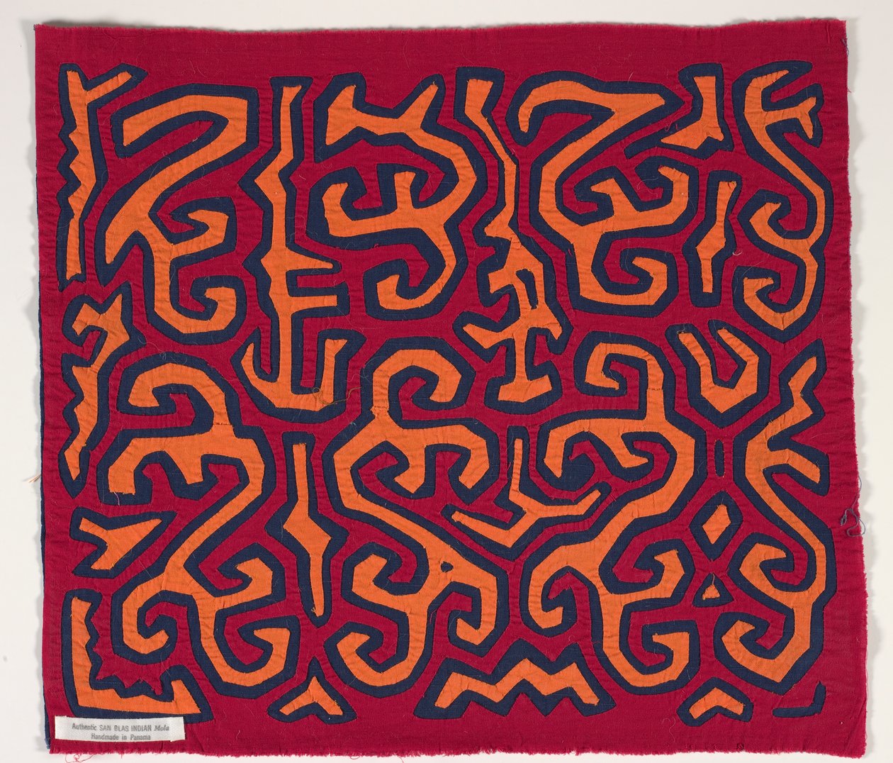 Skjorta panel (mola) (applicerad bomull) av Kuna Indian Culture