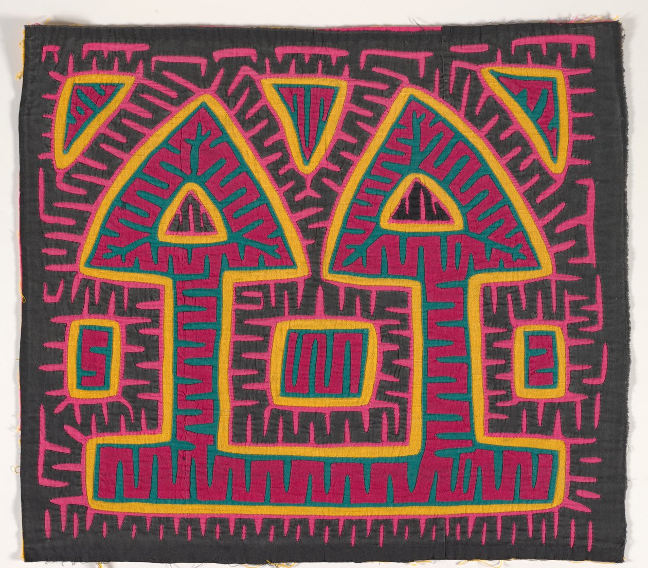 Skjorta panel (mola) (applicerad bomull) av Kuna Indian Culture