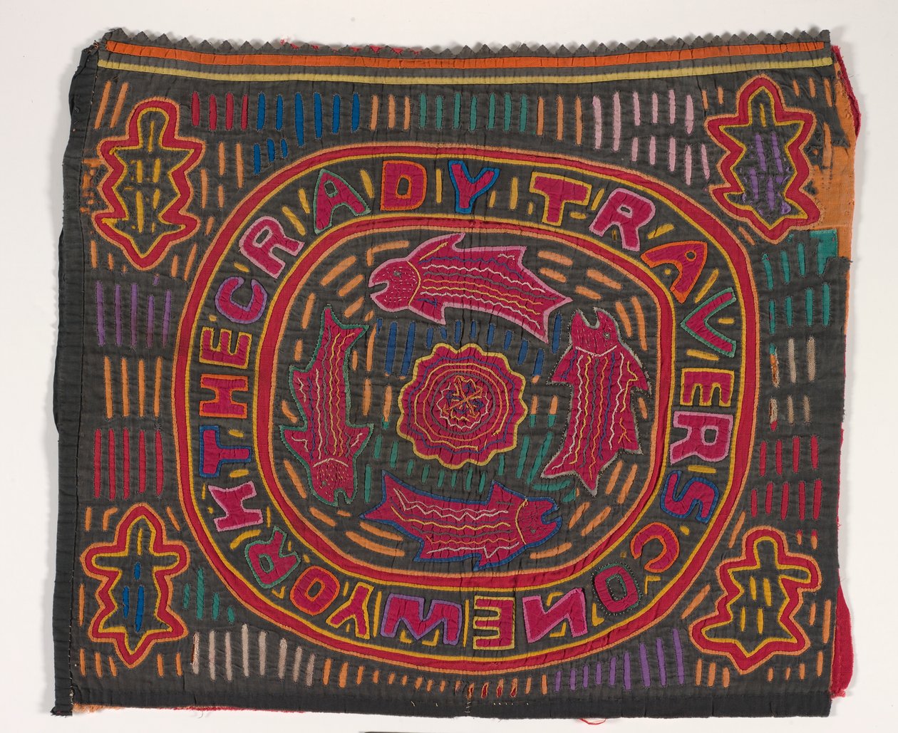 Skjorta panel (mola) (applicerad bomull) av Kuna Indian Culture