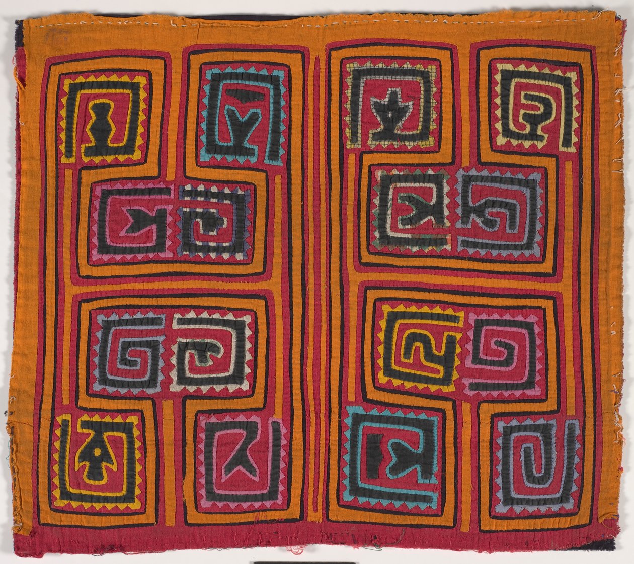 Skjorta panel (mola) (applicerad bomull) av Kuna Indian Culture