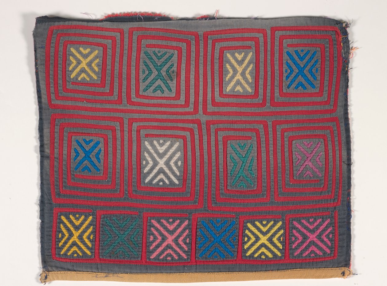 Skjorta panel (mola) (applicerad bomull) av Kuna Indian Culture