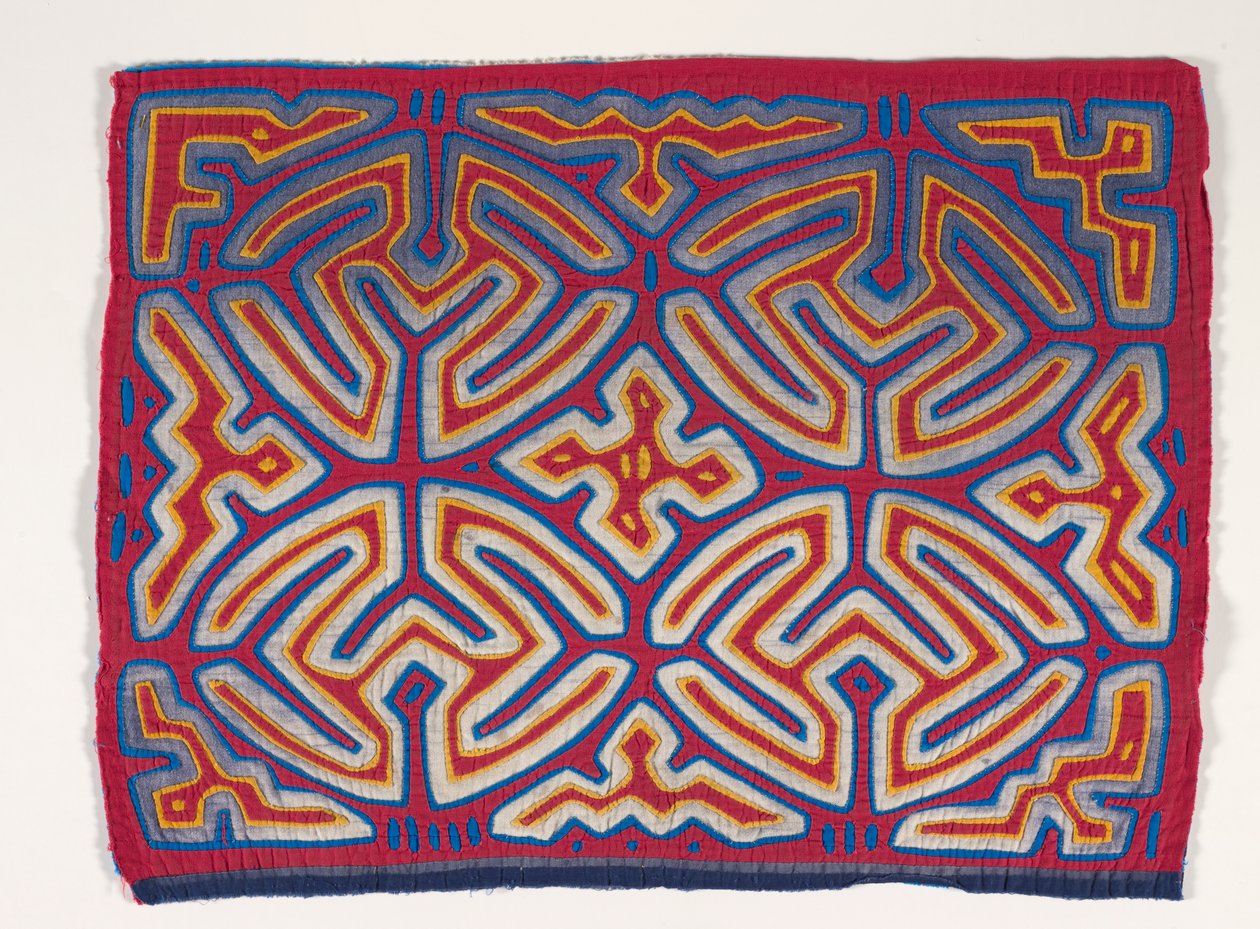 Skjorta panel (mola) (applicerad bomull) av Kuna Indian Culture