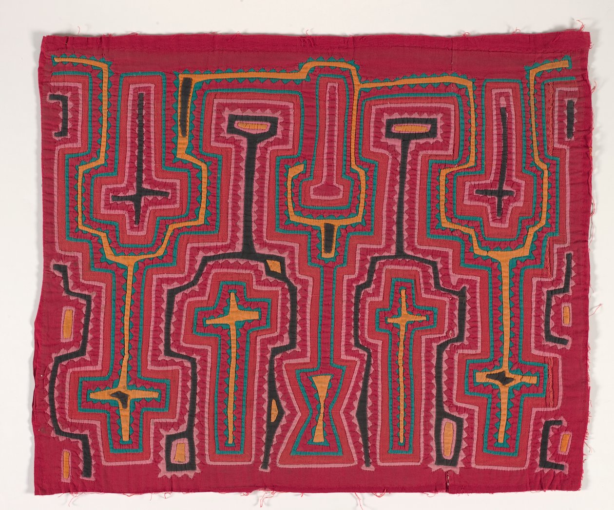 Skjorta panel (mola) (applicerad bomull) av Kuna Indian Culture