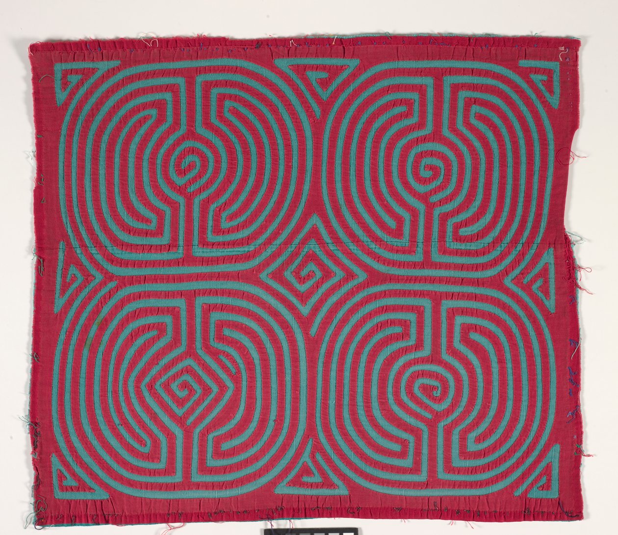 Skjorta panel (mola) (applicerad bomull) av Kuna Indian Culture
