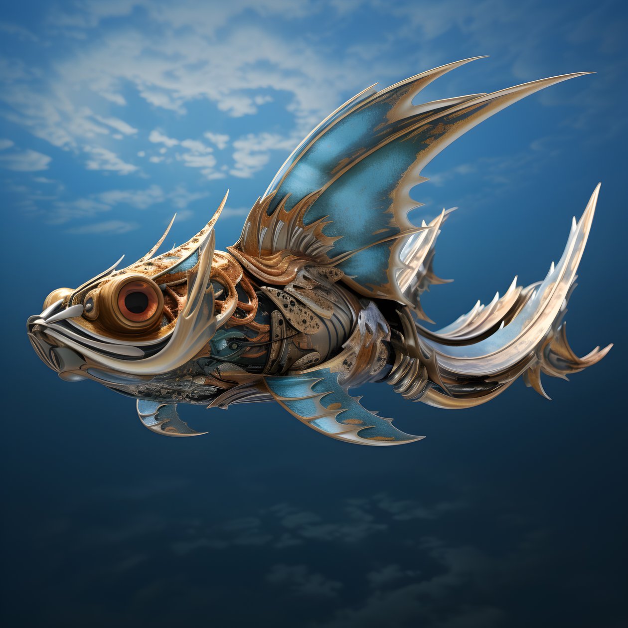 En flygande fisk 4 av Kurt Heppke