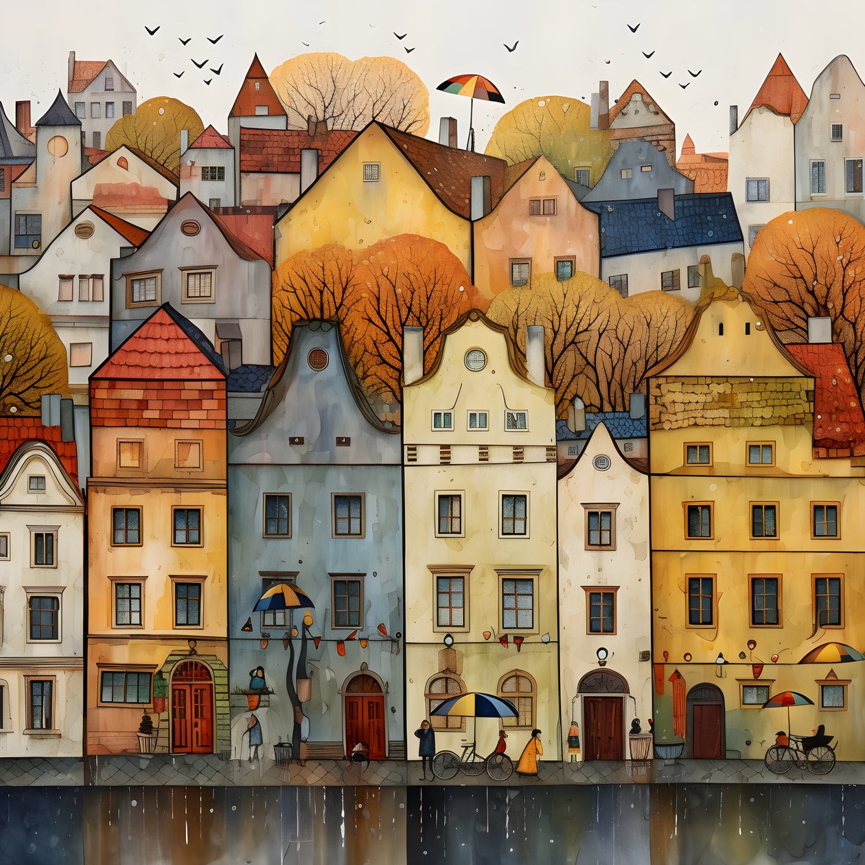 Prag Haeuser 1 av Kurt Heppke