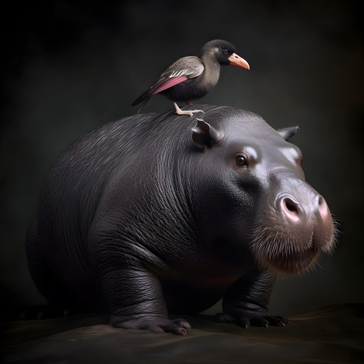 Capybara blandat med en silverback gorilla 1 av Kurt Heppke