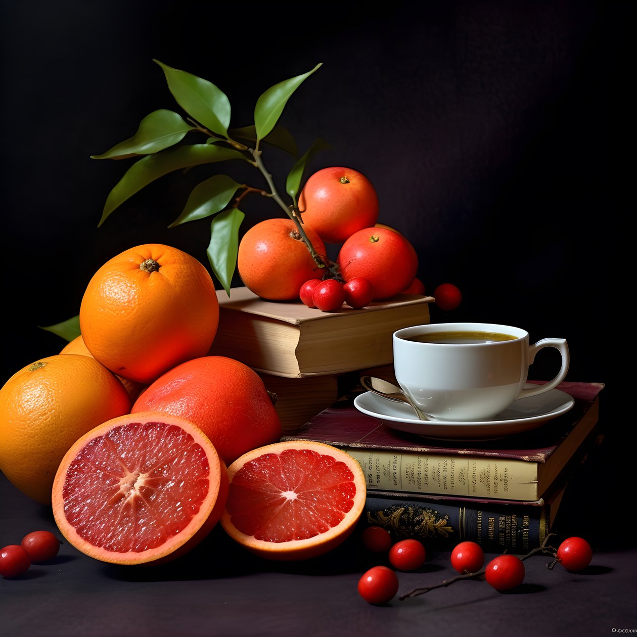 Citrusfrukter röd bok kaffe 3 av Kurt Heppke