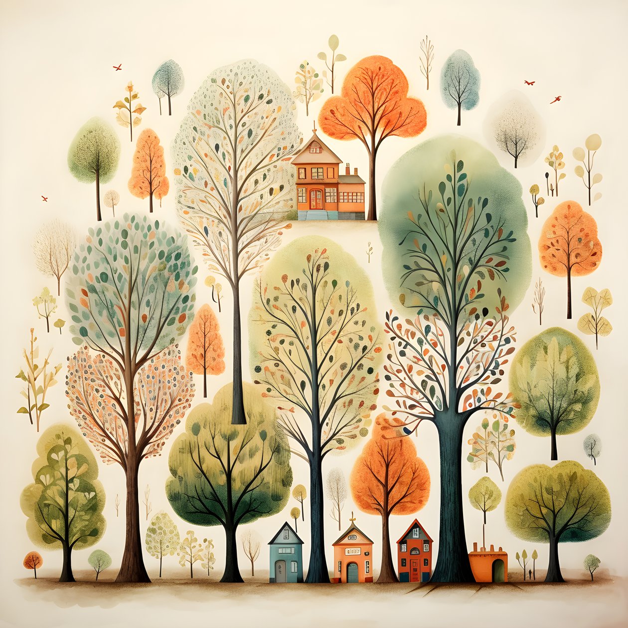 barns illustrationsträd 2 av Kurt Heppke