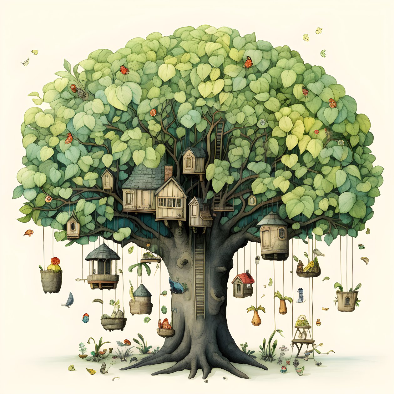 barns illustrationsträd 3 av Kurt Heppke
