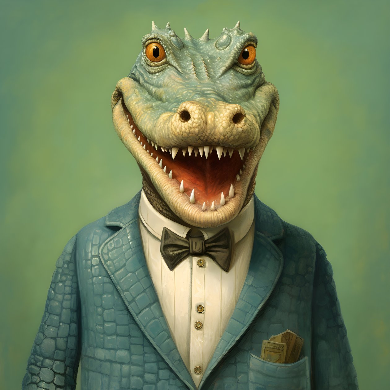 en krokodil i serietidningsstil 3 av Kurt Heppke