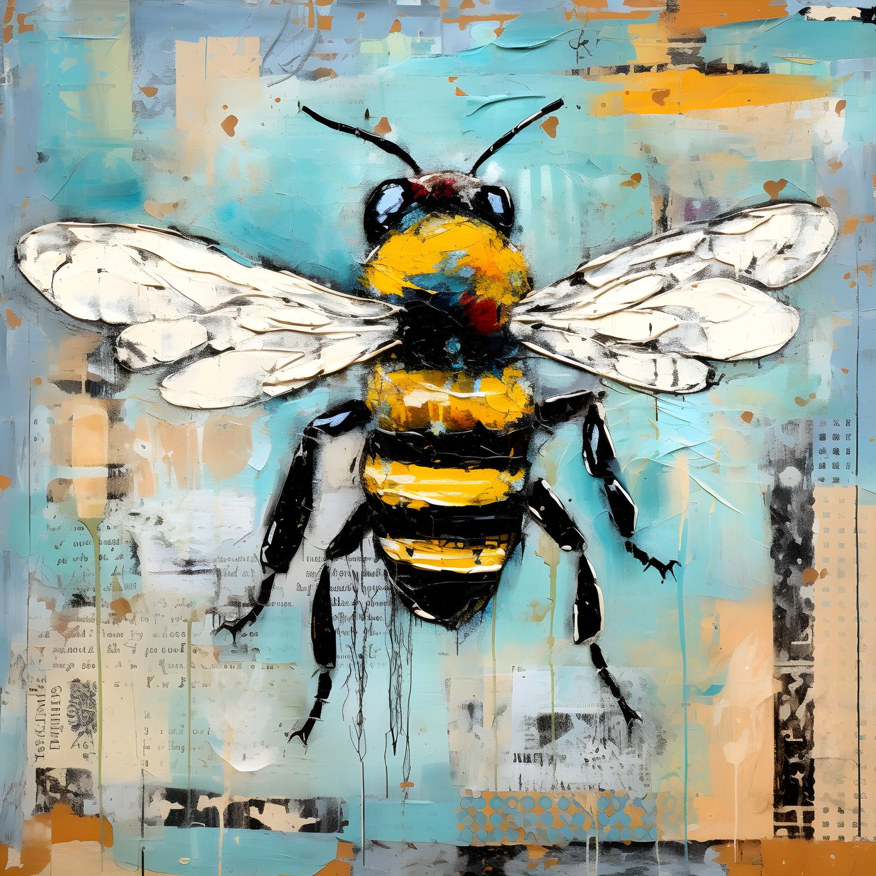en biillustration i pastellimpasto-oljateknik 4 av Kurt Heppke