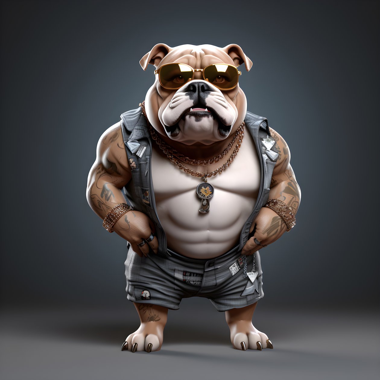 Engelsk bulldog 2 av Kurt Heppke