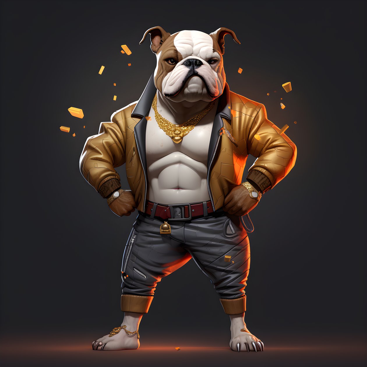 Engelsk bulldog 4 av Kurt Heppke