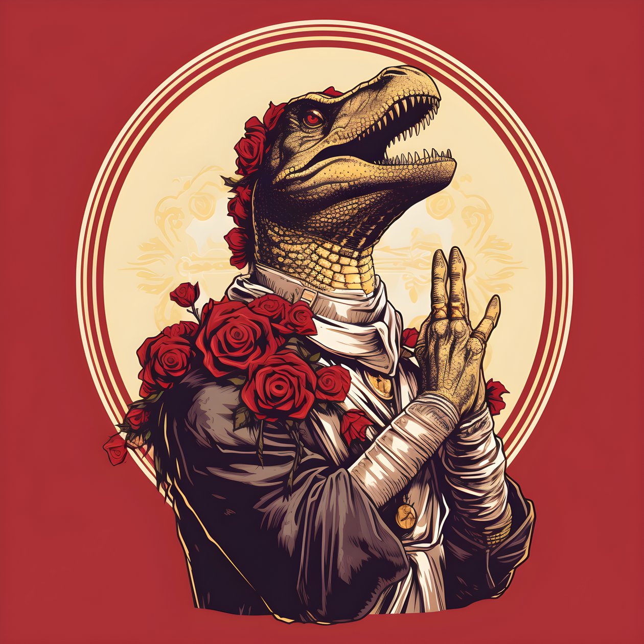 mördardrottning ber T-Rex 1 av Kurt Heppke