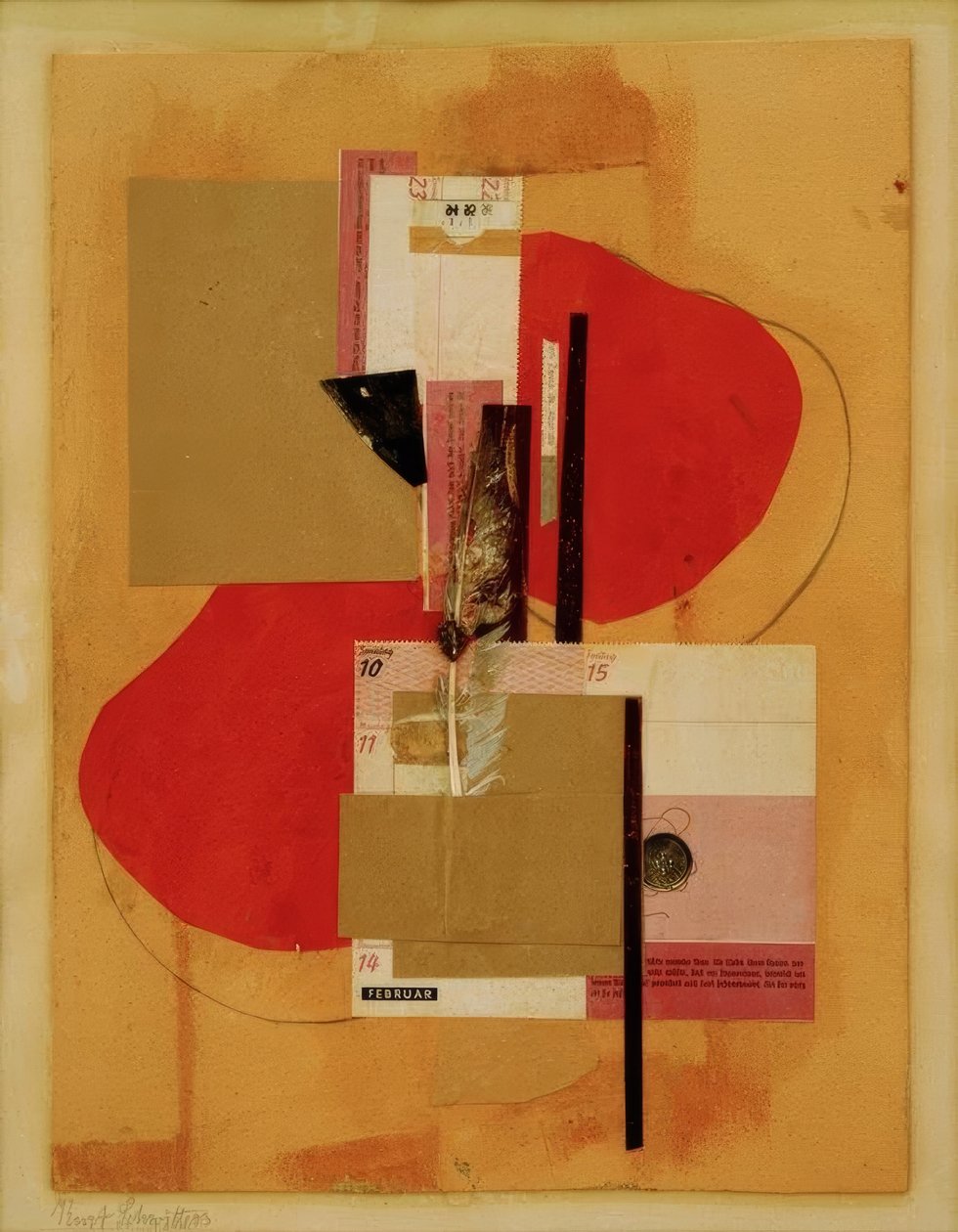 2 röda prickar av Kurt Schwitters