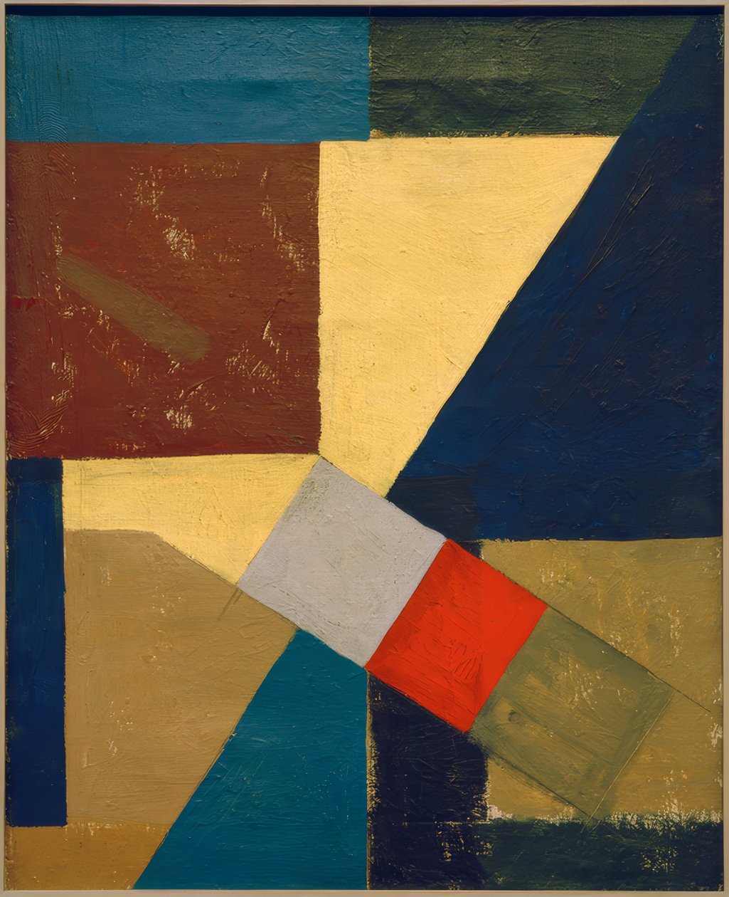 Abstrakt sammansättning av Kurt Schwitters
