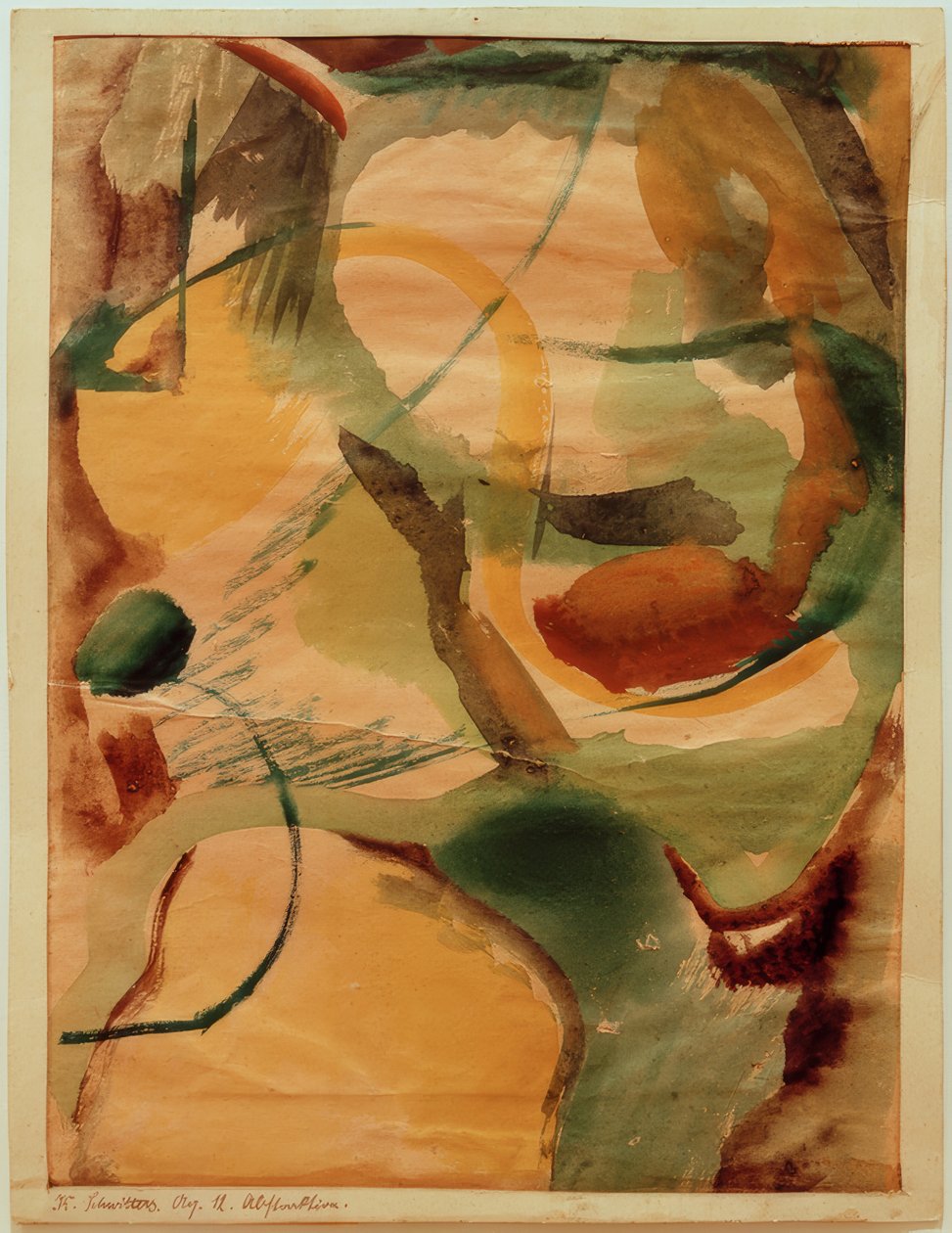 Aq. 12 Abstraktion av Kurt Schwitters