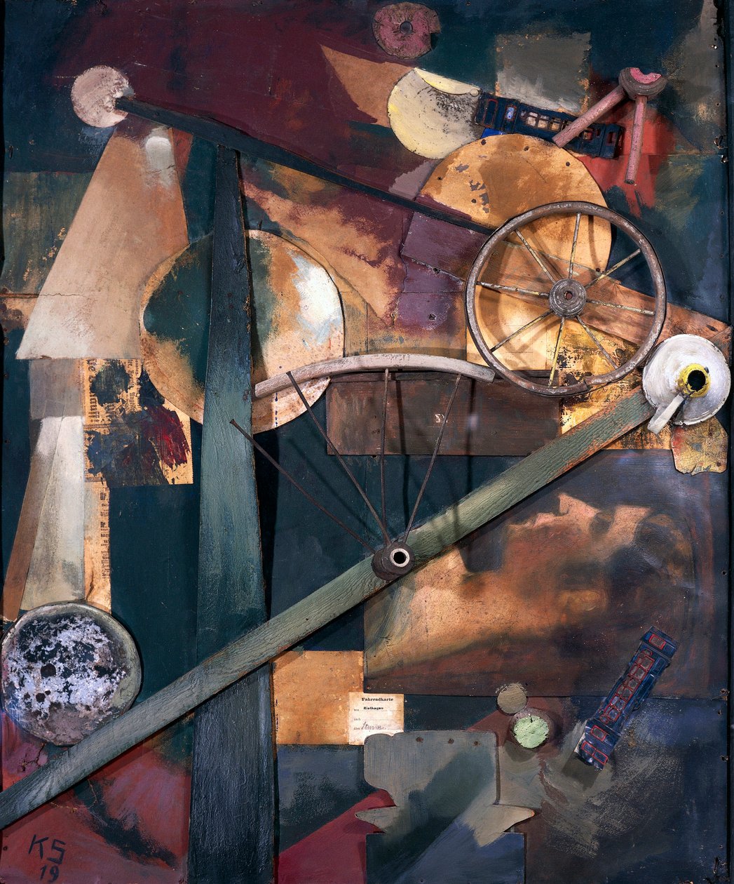 "Composition pour dames" (Konstruktion ädel för kvinnor) av Kurt Schwitters