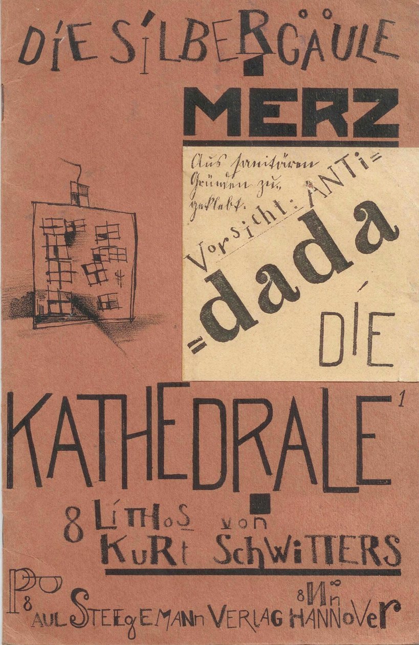 Katedralen. Silverhästen, 1920. av Kurt Schwitters