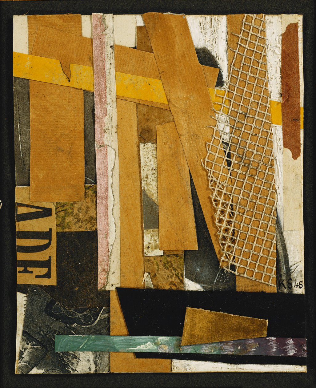 Merz Bild; Merzbild, 1945 av Kurt Schwitters