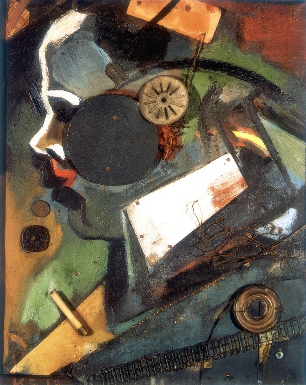 Merzbild 1A (Läkaren) av Kurt Schwitters