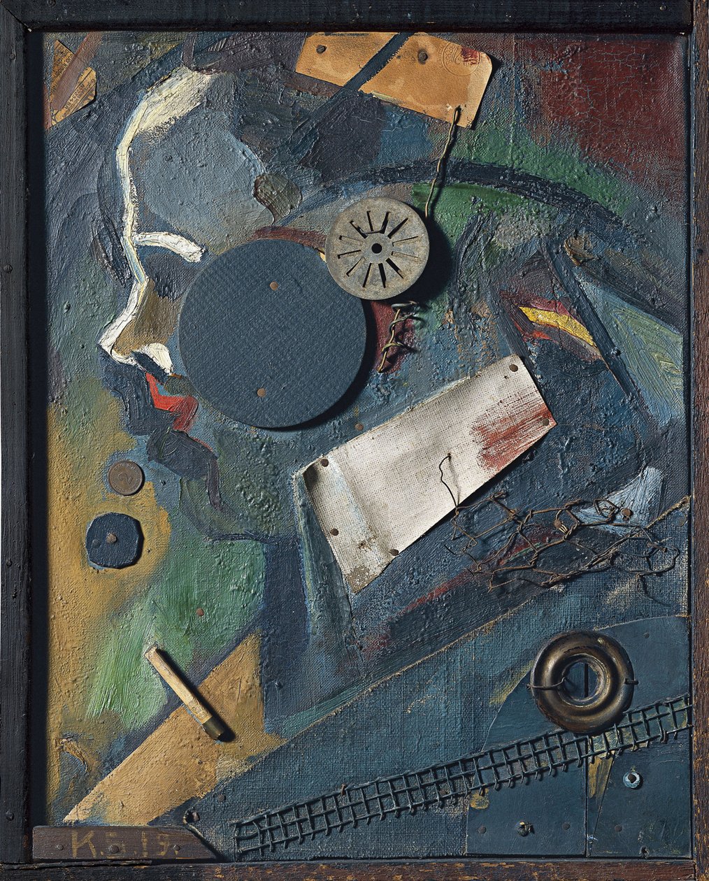 Merzbild 1A Psykiatern, 1919 av Kurt Schwitters