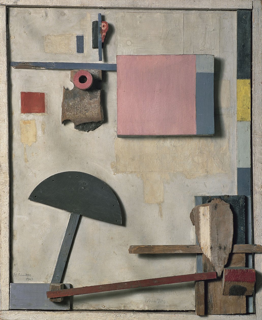 Merzbild Kijkduin, 1923 av Kurt Schwitters