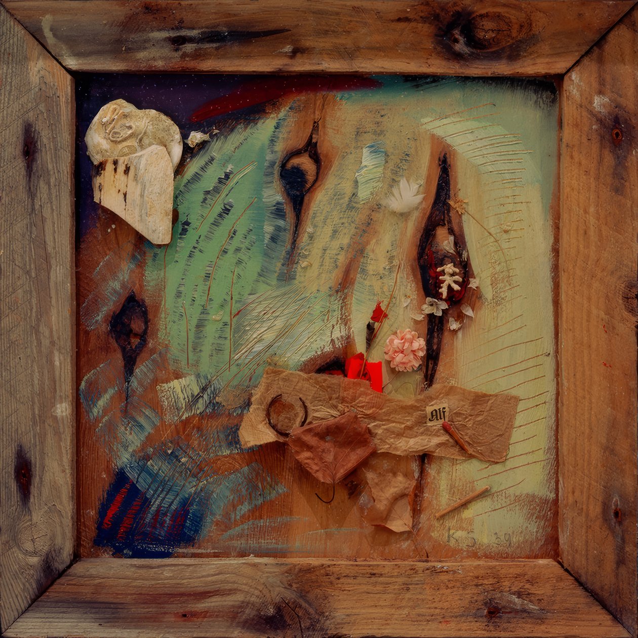 Merzbild med Alf av Kurt Schwitters