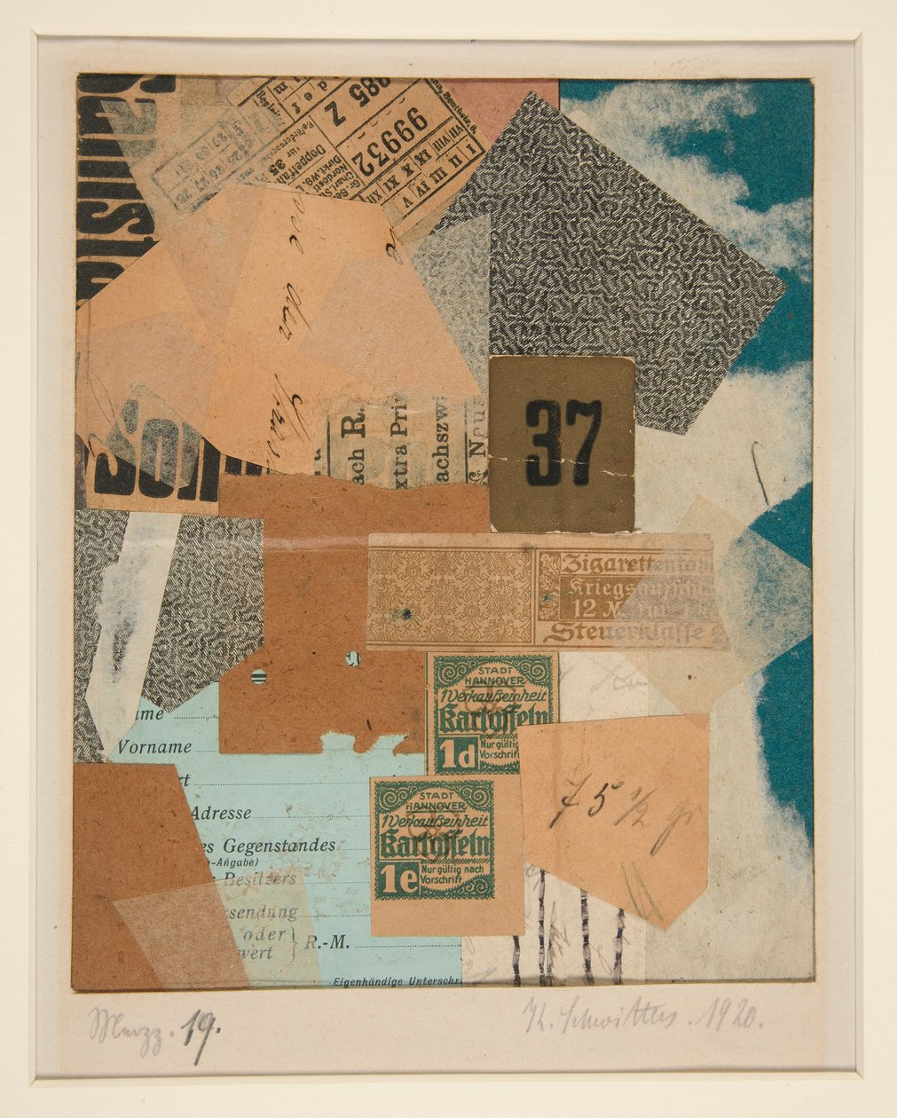 Merzz. 19 av Kurt Schwitters