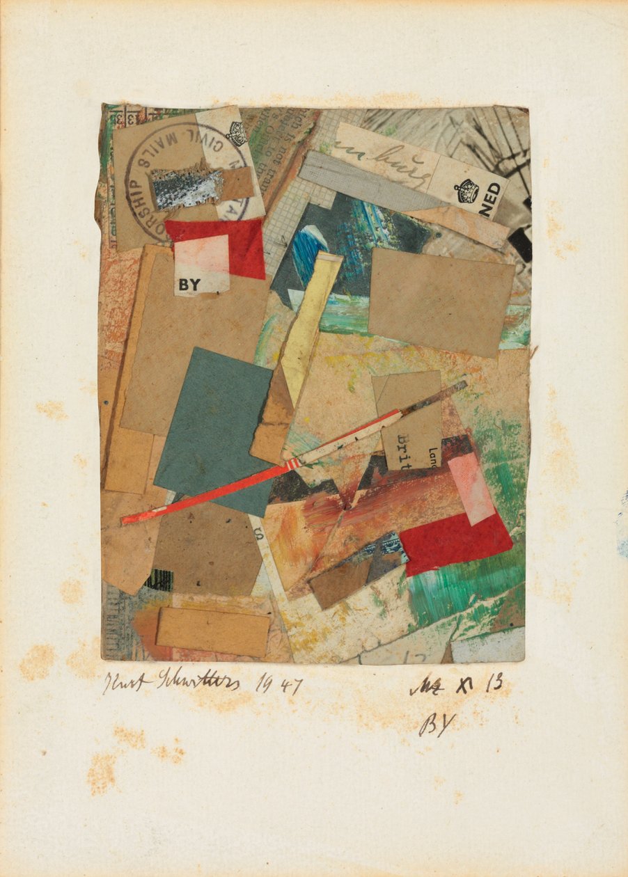 Mz x 13 BY, 1947 av Kurt Schwitters