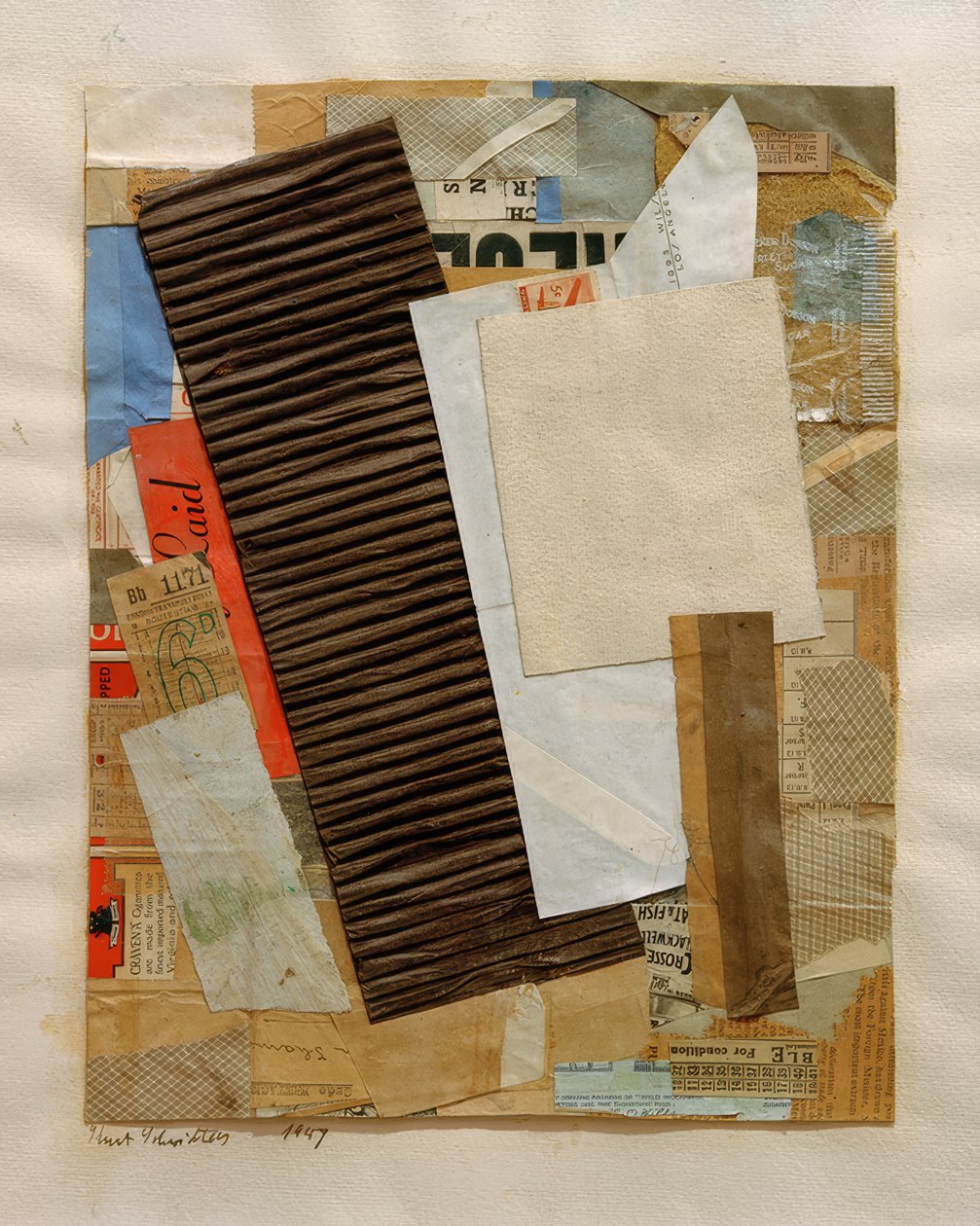 Namnlös (6 D) av Kurt Schwitters