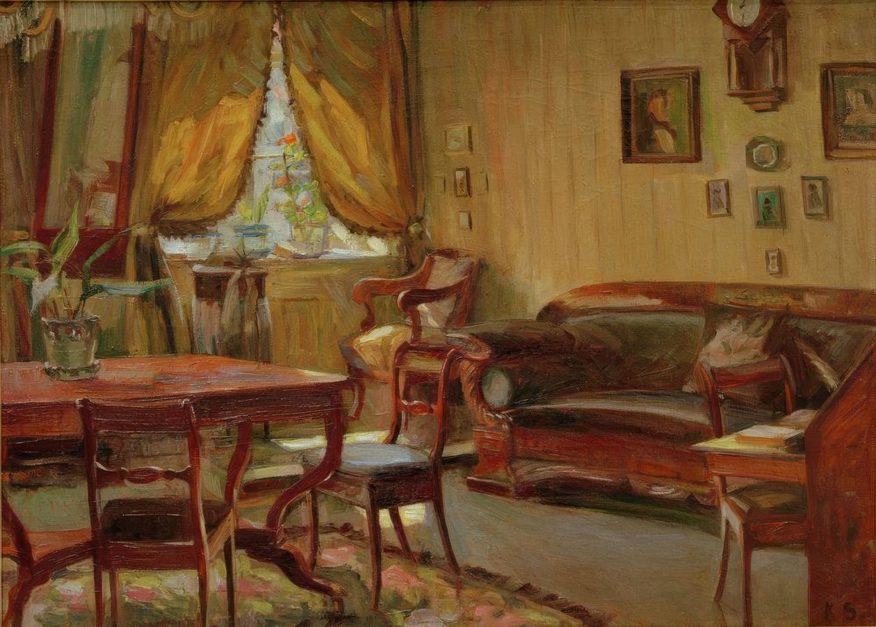Namnlös (interiör) av Kurt Schwitters