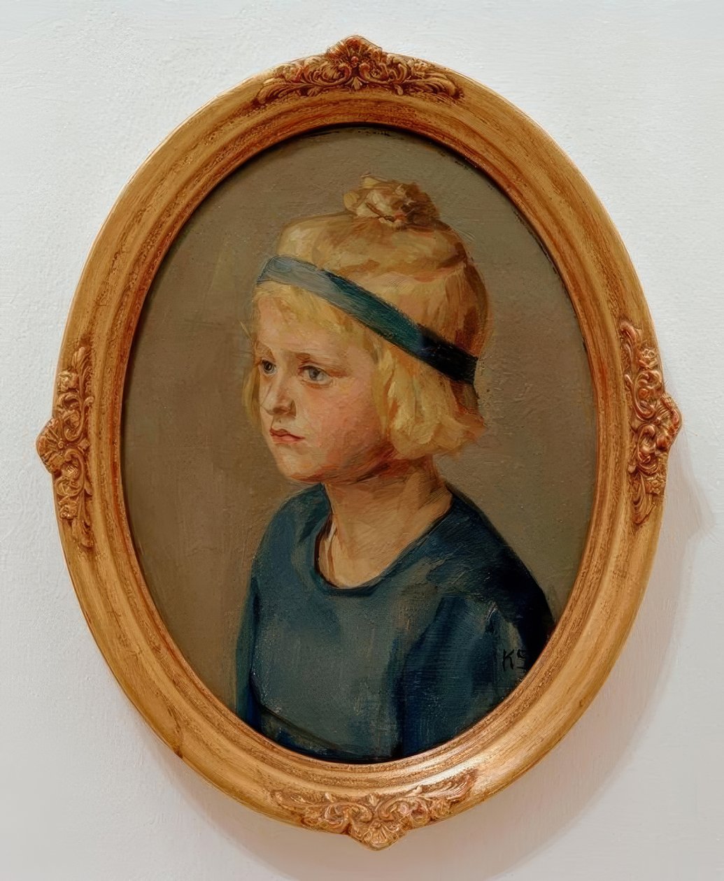 Utan titel (porträtt av Maria Oehlmann) av Kurt Schwitters