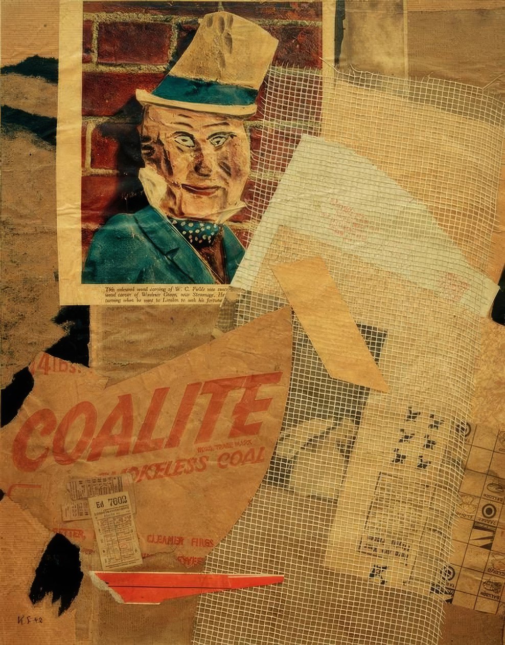 Namnlös (W.C. Fields) av Kurt Schwitters